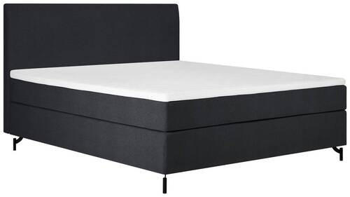 BOXSPRINGBETT 140/200 cm  in Schwarz  - Schwarz, MODERN, Textil (140/200cm) - MID.YOU