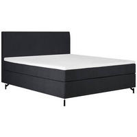 BOXSPRINGBETT 140/200 cm  in Schwarz  - Schwarz, MODERN, Textil (140/200cm) - MID.YOU