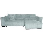 ECKSOFA Grau Cord  - Braun/Grau, KONVENTIONELL, Holz/Textil (230/190cm) - Carryhome