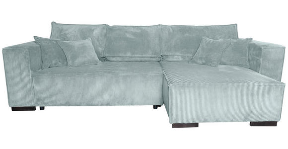 ECKSOFA Grau Cord  - Braun/Grau, KONVENTIONELL, Holz/Textil (230/190cm) - Carryhome