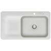 SPÜLE Juna 90 / 50140220  - Hellgrau, Basics, Keramik (90/20/51cm) - Systemceram