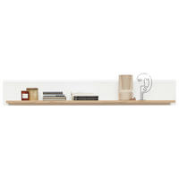 WANDBOARD  160/24/22 cm  - Weiss/Eiche Artisan, Design, Holzwerkstoff (160/24/22cm) - Stylife