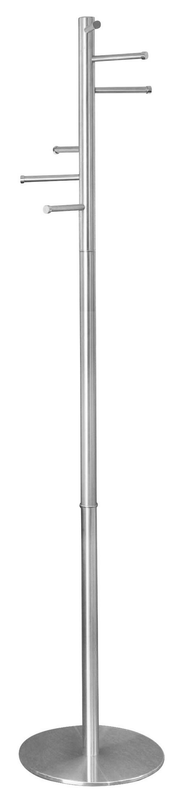 KLEIDERSTÄNDER in Edelstahlfarben 35/177/35 cm   - Edelstahlfarben, Design, Metall (35/177/35cm)