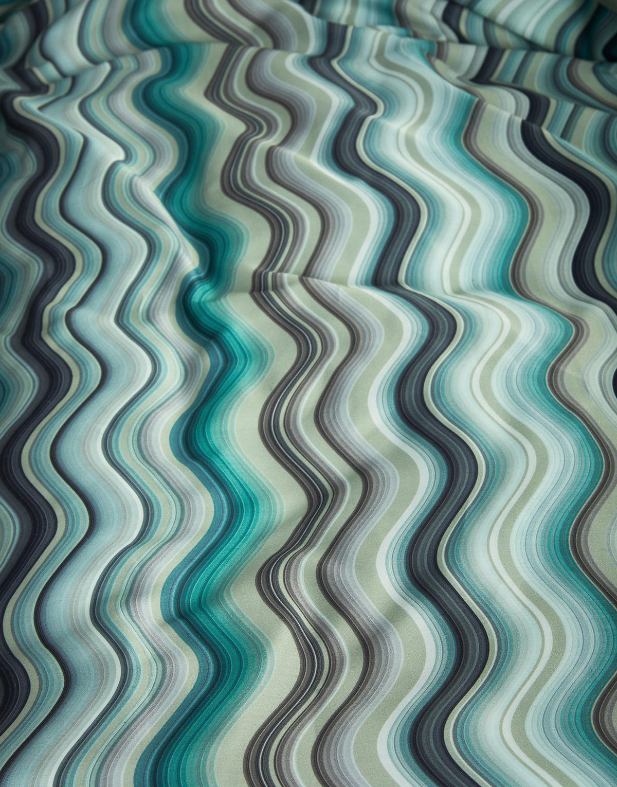 WENDEBETTWÄSCHE SOL Satin  - Grün, Basics, Textil (135/200cm) - Essenza