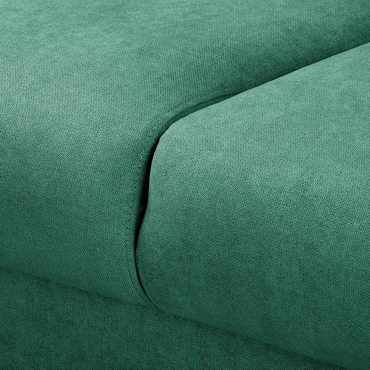 ECKSOFA Beata Mintgrün Mikrofaser  - Wengefarben/Mintgrün, Design, Holz/Textil (150/230cm) - Livetastic
