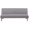 SCHLAFSOFA in Bouclé Grau  - Schwarz/Naturfarben, MODERN, Holz/Kunststoff (183/77/87cm) - P & B