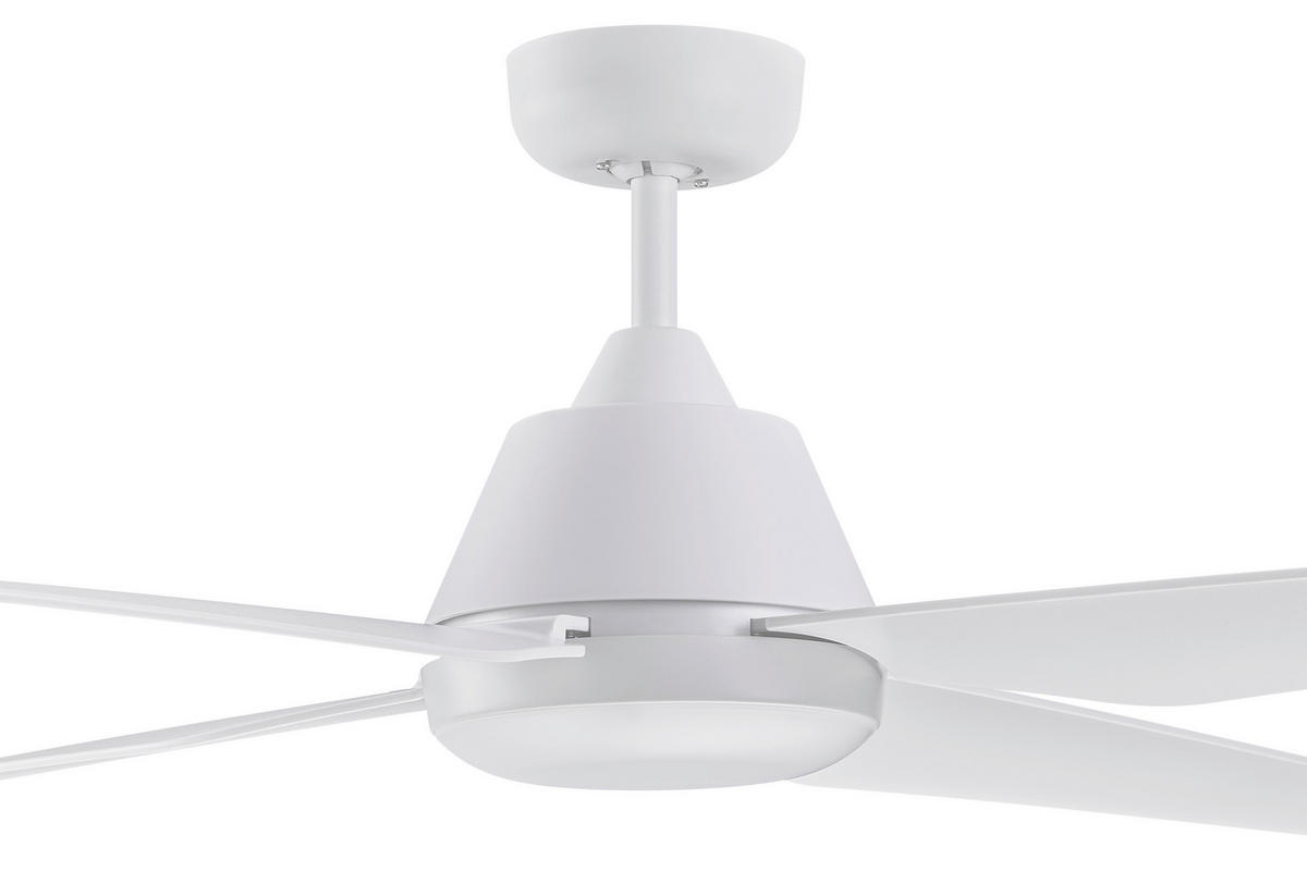 DECKENVENTILATOR  122/33 cm    - Weiss, Design, Kunststoff (122/33cm) - P & B