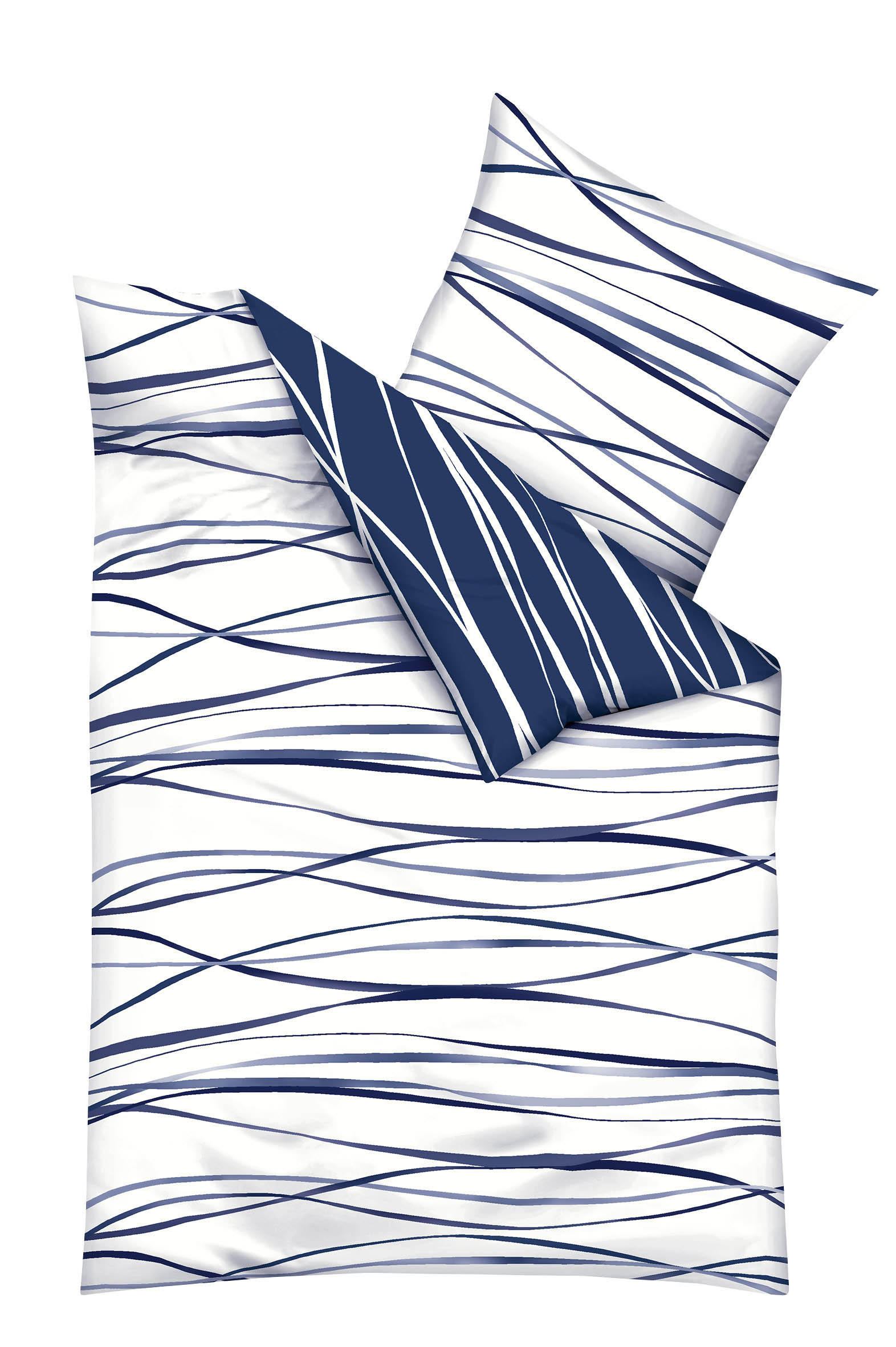 Posteljnina MOTION MOTION 140/200 cm saten modra - modra, Konvencionalno, tekstil (140/200cm) - Kaeppel