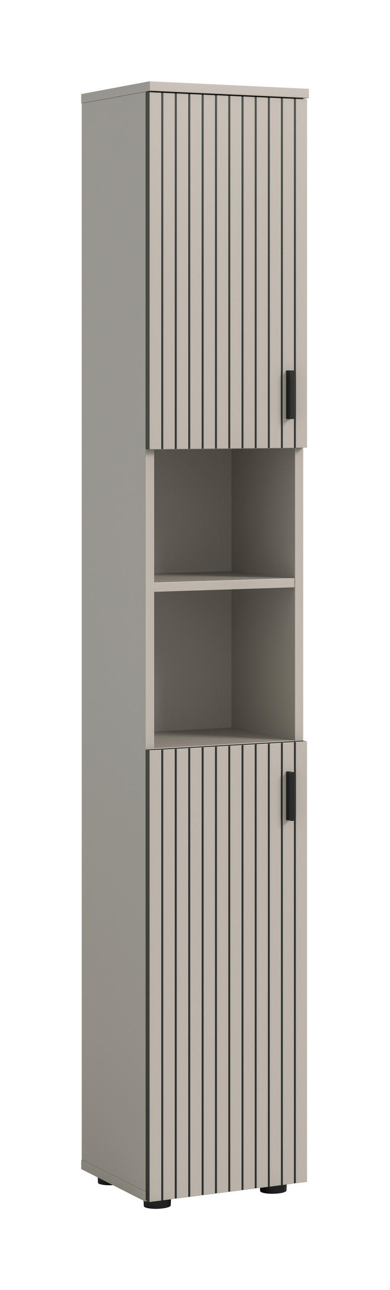 HÖGSKÅP  - svart/kashmir, Trend, trämaterial/plast (30/192/30cm) - MID.YOU