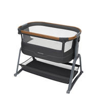 BEISTELLBETT Iora Plus   - Grau, Basics, Naturmaterialien/Kunststoff (61,3/68,3-77,4/91cm) - Maxi-Cosi