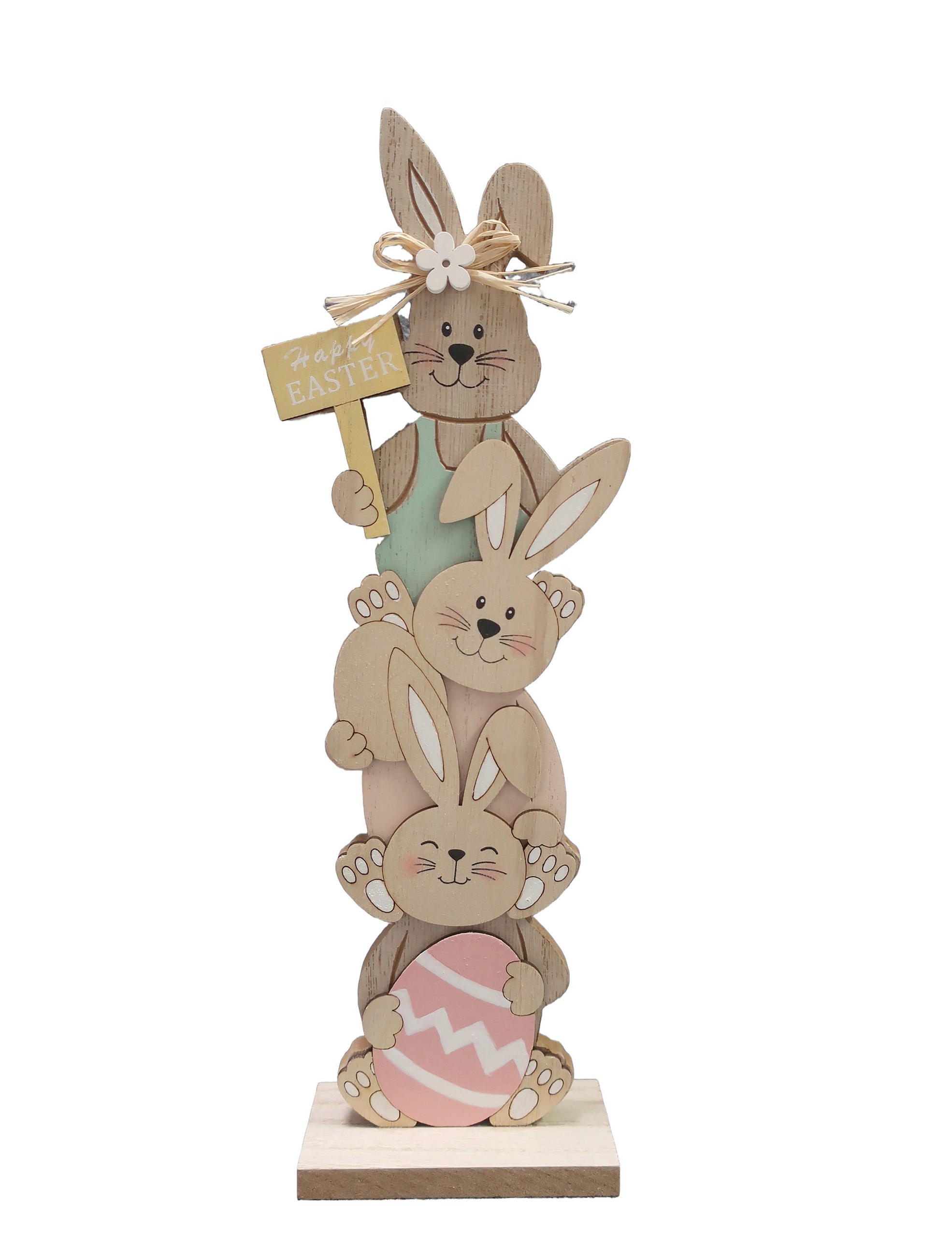 DEKOHASE - Pink/Schwarz, LIFESTYLE, Holzwerkstoff (10/30/5cm)