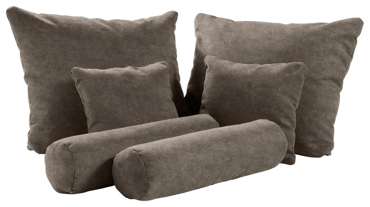 KISSENSATZ 6-teilig  - Braun, Design, Textil - Esposa