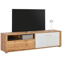LOWBOARD  193/53/44 cm  - Chromfarben/Eichefarben, KONVENTIONELL, Holzwerkstoff/Kunststoff (193/53/44cm) - Ti'me