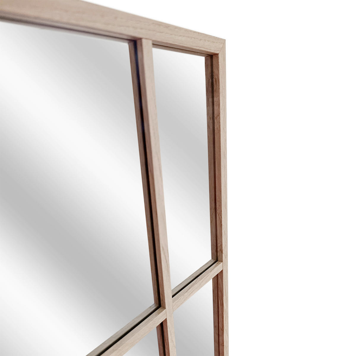 DEKOSPIEGEL  69/95 cm   in rechteckig  - Eichefarben, Basics, Glas/Holz (69/95cm)