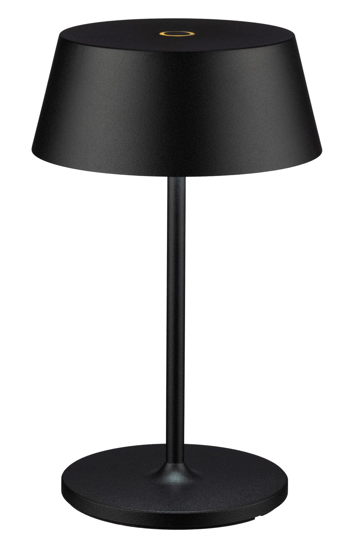 AKKU-TISCHLEUCHTE Naos 15/25 cm  - Schwarz, Design, Kunststoff/Metall (15/25cm) - Dieter Knoll