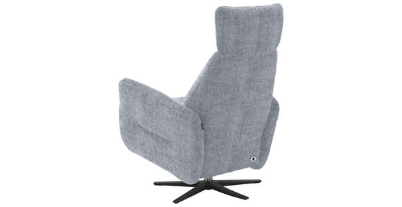 RELAXSESSEL in Textil Blaugrau - Blaugrau/Schwarz, Design, Textil/Metall (78/113/90cm) - Dieter Knoll