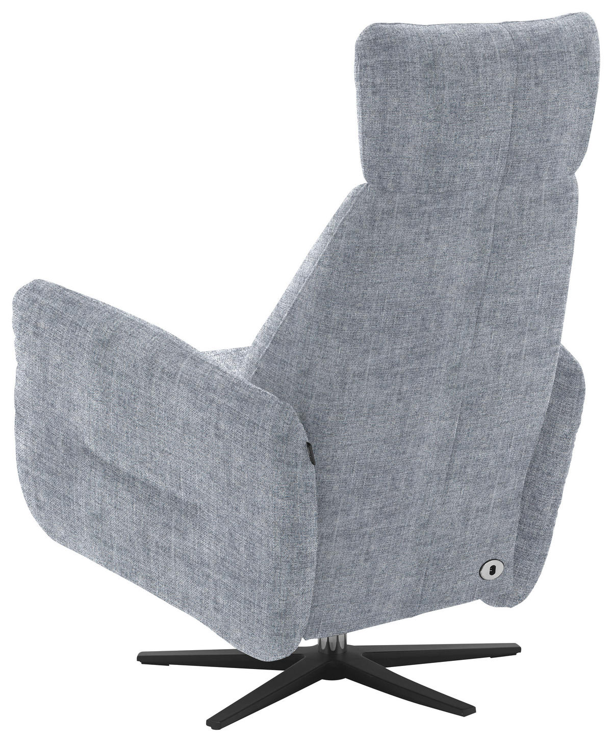RELAXSESSEL in Textil Blaugrau  - Blaugrau/Schwarz, Design, Textil/Metall (78/113/90cm) - Dieter Knoll