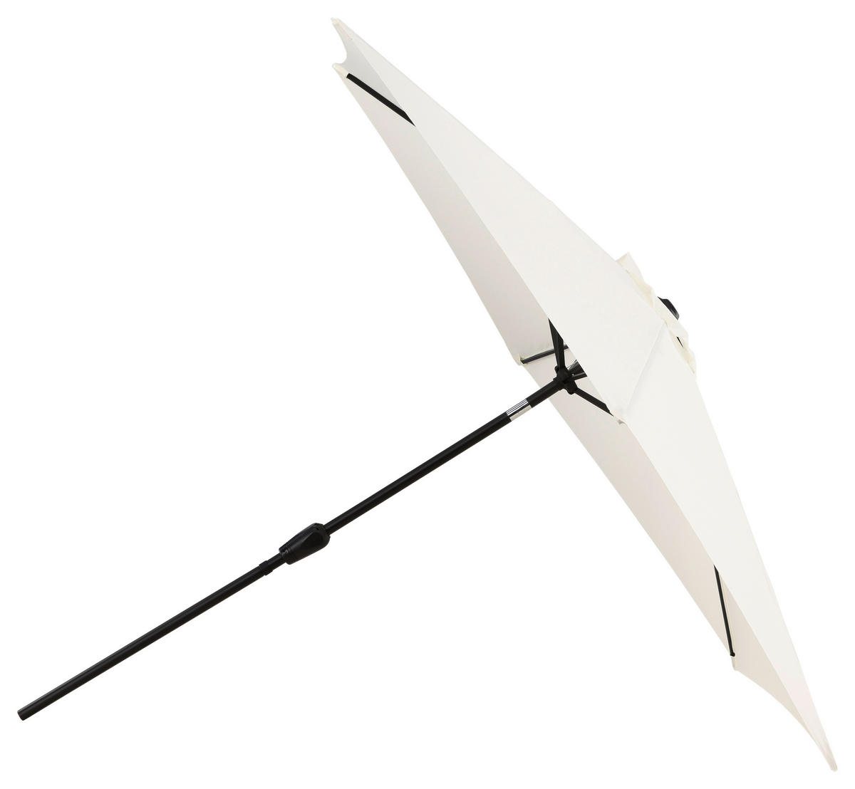 SONNENSCHIRM 300 cm  - Ecru/Grau, KONVENTIONELL, Textil/Metall (300/300cm) - Gardenson