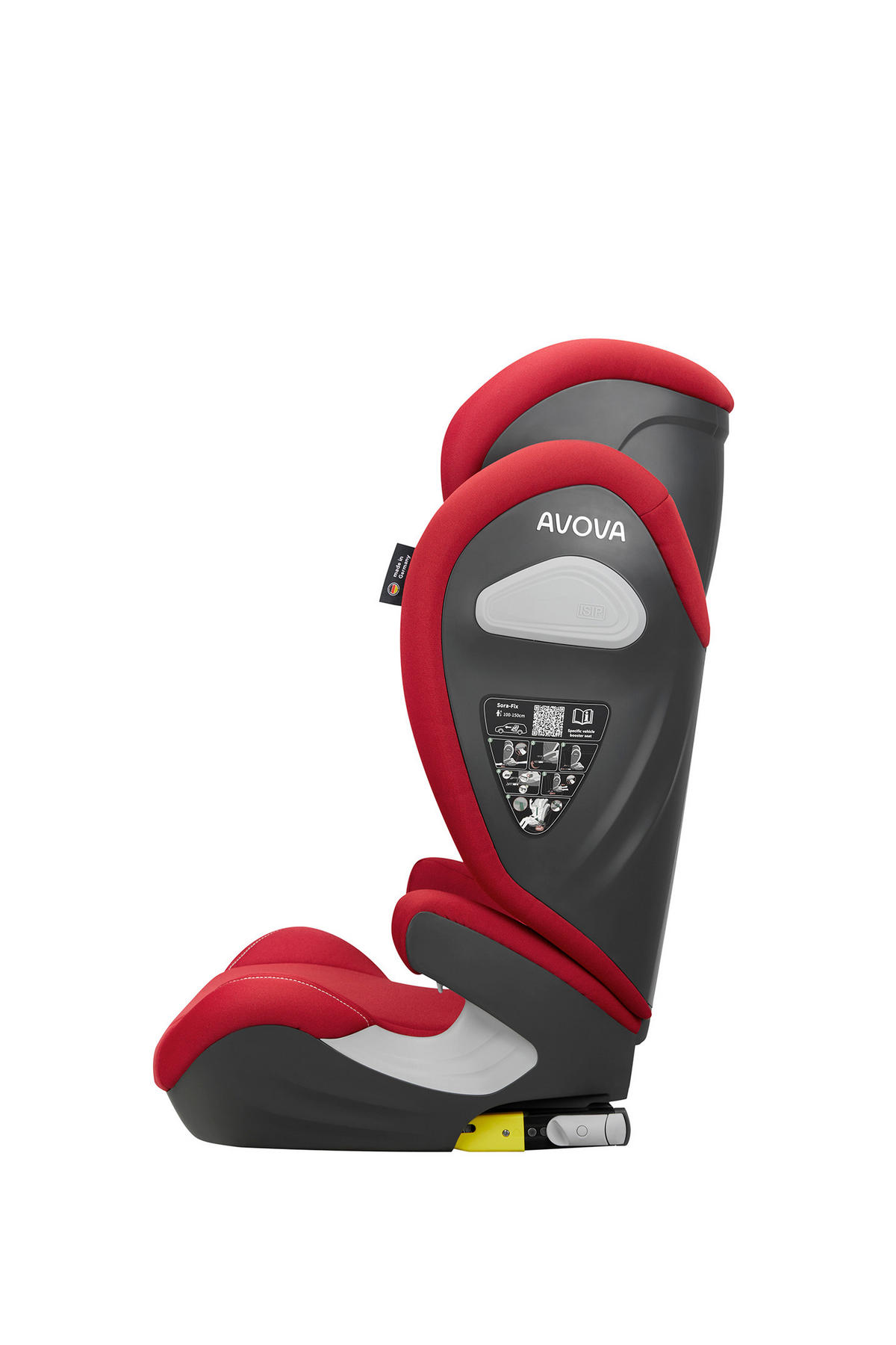 KINDERAUTOSITZ Sora Fix  - Rot, Basics, Kunststoff/Textil (52/41,5/63 - 83cm) - AVOVA