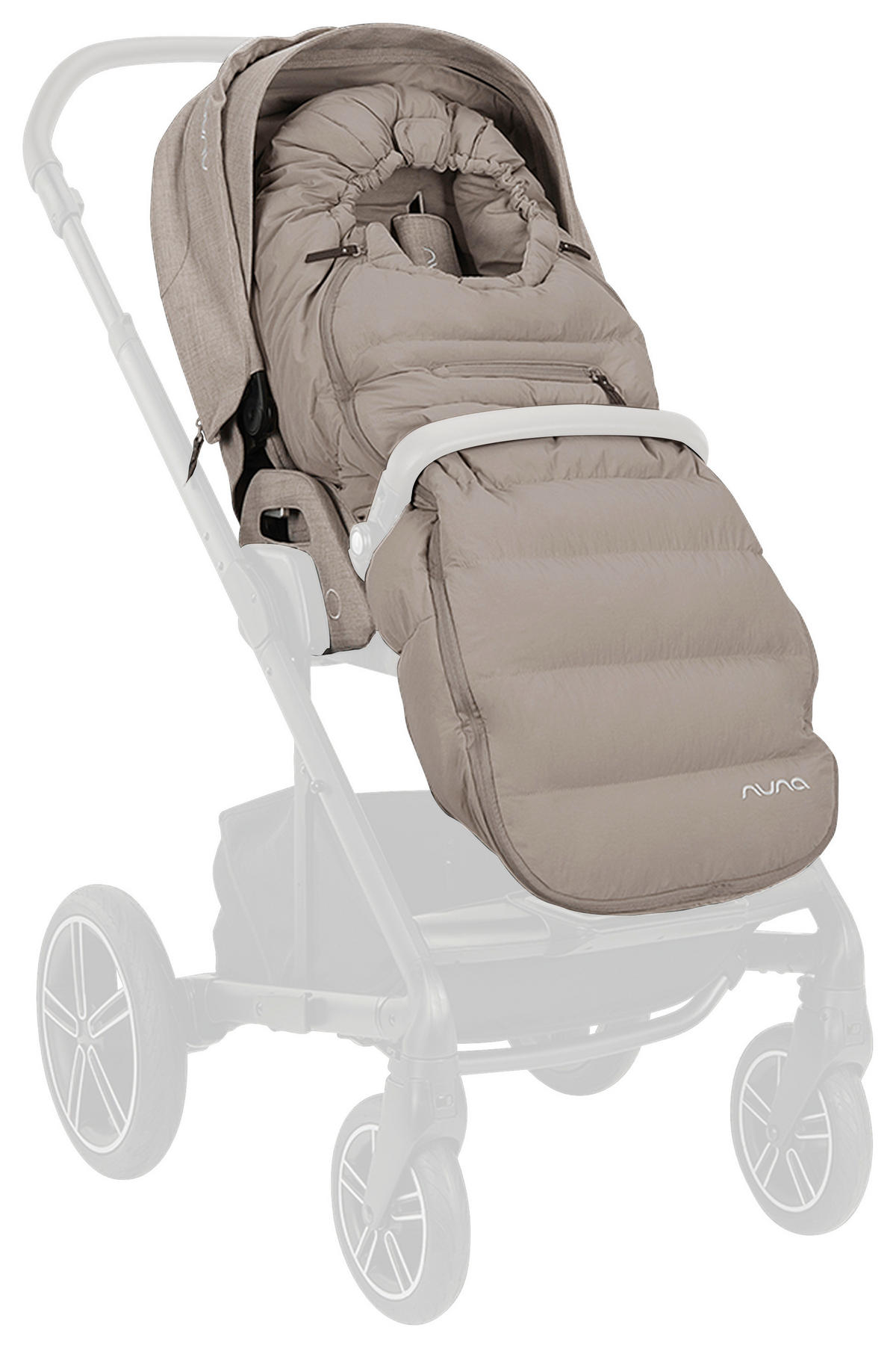 FUßSACK Winter Stroller Set  - Graubraun, Basics, Textil (99/42/14cm) - Nuna