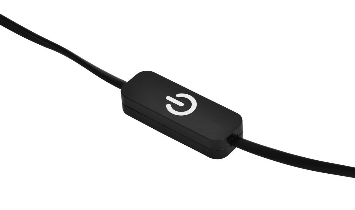LED-TISCHLEUCHTE Luberon 32,5/49,5/19 cm  - Sandfarben/Schwarzchrom, Design, Glas/Kunststoff (32,5/49,5/19cm)