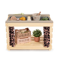 SAND- UND WASSERTISCH Holz Birkefarben, Rosa  - Birkefarben/Rosa, Basics, Holz (80/40/55cm) - MUDDY BUDDY