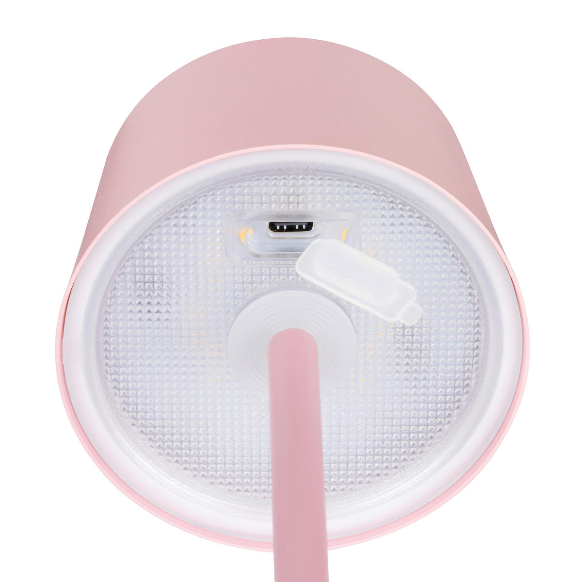 PUNJIVA STONA LAMPA - ružičasta, Osnovno, metal (9/22cm) - Novel