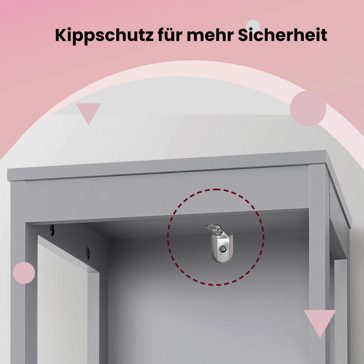 MIDISCHRANK 30/141,5/30 cm  - Grau, MODERN, Holzwerkstoff (30/141,5/30cm) - MID.YOU