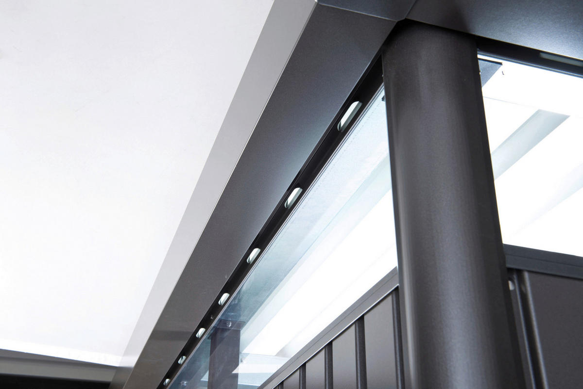 GERÄTEHAUS 275/222/155 cm  - Grau, Design, Metall (275/222/155cm) - Biohort