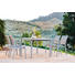 STAPELSESSEL Polywood® Aluminium Graphitfarben, Grau - Graphitfarben/Grau, Design, Kunststoff/Textil (62/90/58cm) - STERN
