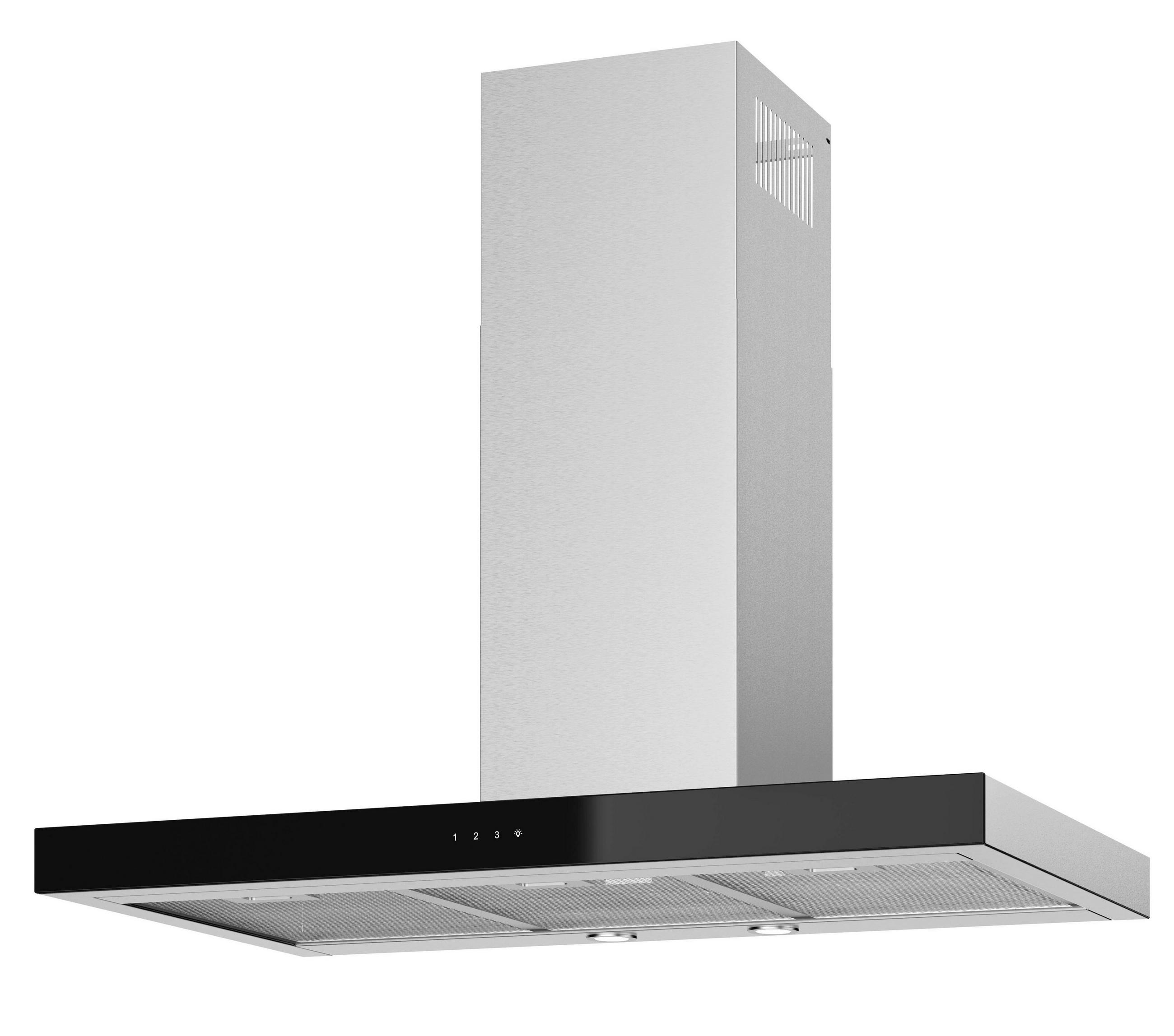 DUNSTABZUGSHAUBE SIRIA90E1  - Edelstahlfarben, Basics, Metall (90,0/49,0-88,0/50,0cm) - Oranier