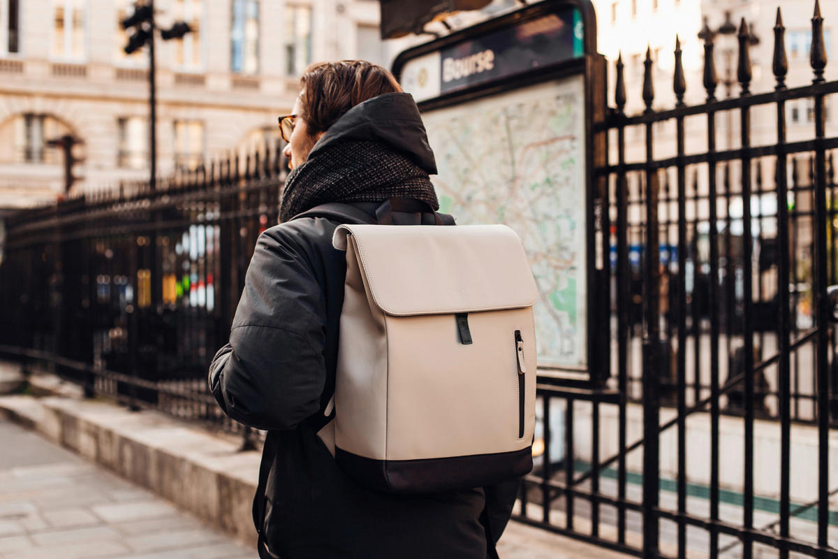WICKELRUCKSACK  - Beige/Hellgrau, KONVENTIONELL, Kunststoff (34/15/43cm) - Beaba