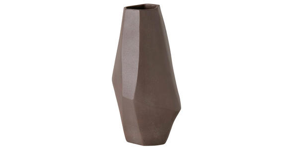 VASE  - Braun, Trend, Metall (31,5/16,5cm) - Ambia Home