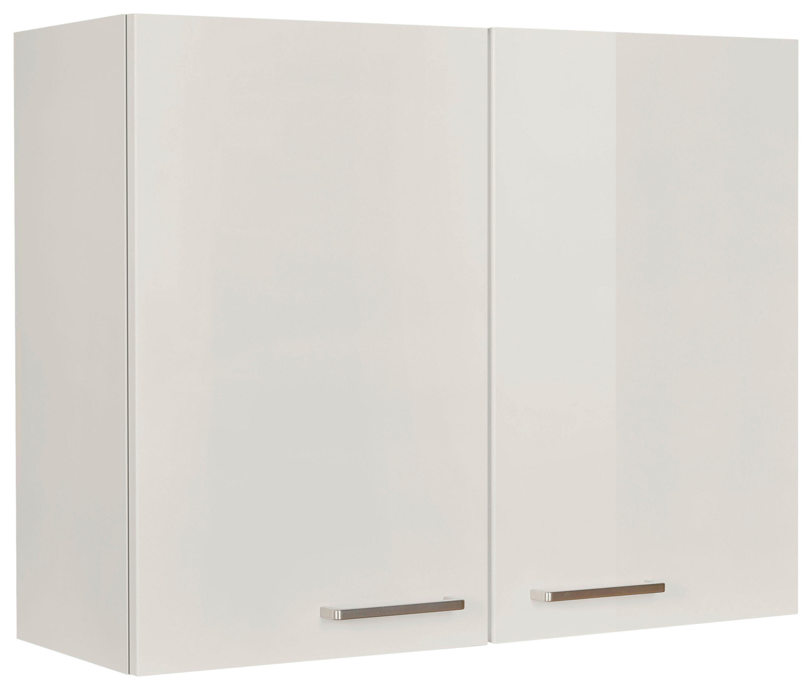 KÜCHENOBERSCHRANK 90/72/35 cm  in Hellgrau  - Edelstahlfarben/Hellgrau, MODERN, Holzwerkstoff (90/72/35cm) - Nobilia