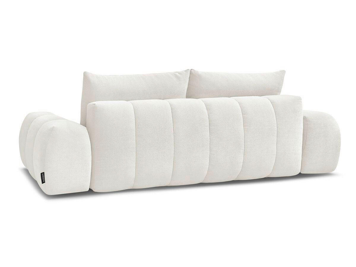 3-SITZER-SOFA EVEREST Struktur Weiß  - Schwarz/Weiß, MODERN, Kunststoff/Textil (278/90/115cm)
