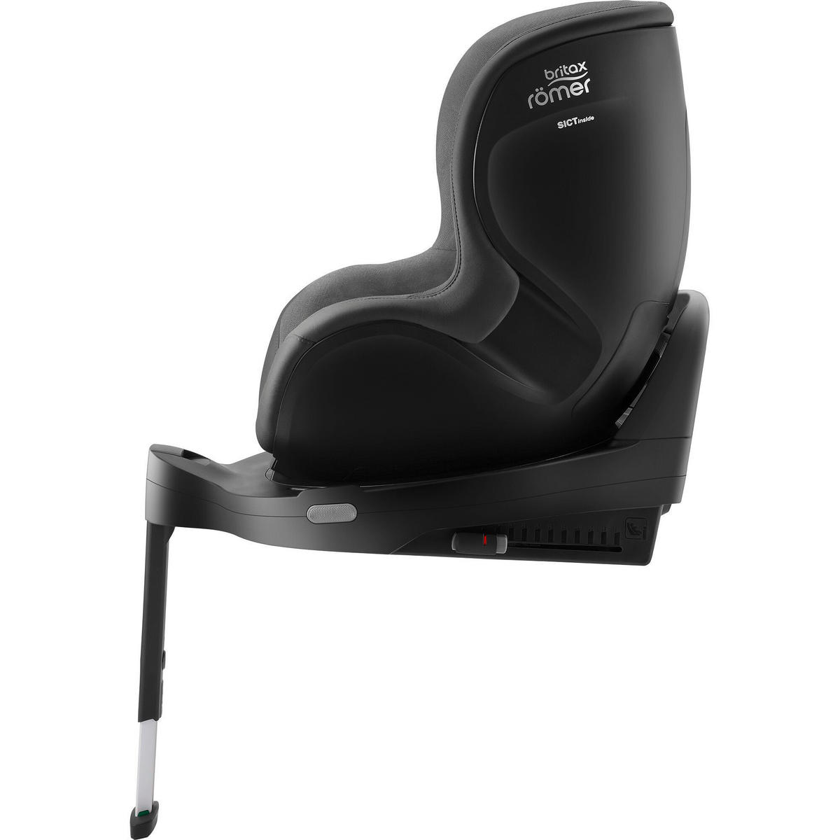 REBOARDER-KINDERSITZ Dualfix Pro  - Dunkelgrau/Grau, Basics, Kunststoff/Textil (44/48/74cm) - Britax Römer