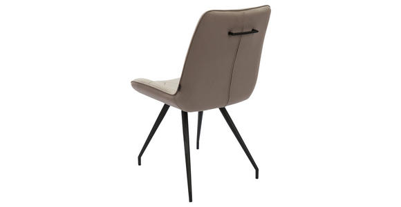 STUHL Webstoff Schwarz, Taupe - Taupe/Schwarz, Design, Textil/Metall (51/89/66cm) - Novel