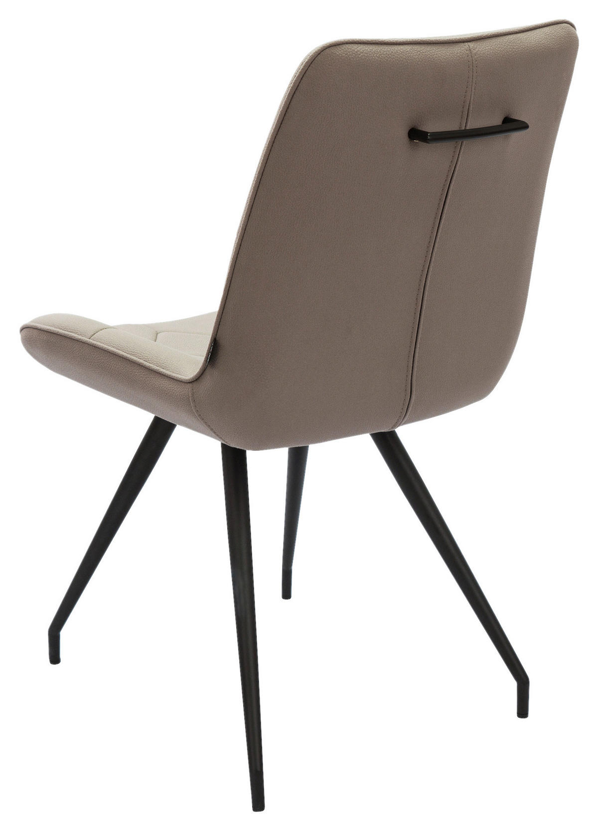 STUHL Webstoff Schwarz, Taupe  - Taupe/Schwarz, Design, Textil/Metall (51/89/66cm) - Novel