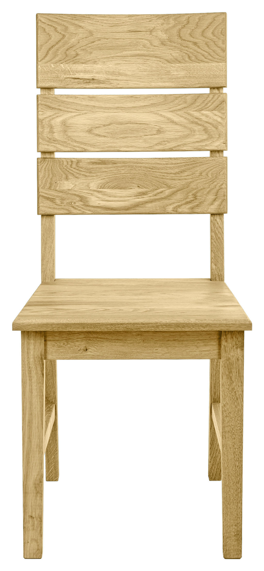 STUHL Wildeiche Wildeiche massiv  - Wildeiche, Natur, Holz (43/97,5/52cm) - Carryhome