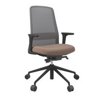 DREHSTUHL Braun, Grau, Schwarz  - Schwarz/Braun, MODERN, Kunststoff/Textil (70/103-115/70cm)