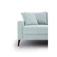 ECKSOFA  in Cord Blaugrau  280/173 cm  - Blaugrau/Schwarz, KONVENTIONELL, Textil/Metall (280/173cm) - Hom`in