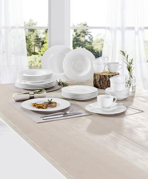 MĚLKÝ TALÍŘ, keramika, 27 cm - bílá, Konvenční, keramika (27cm) - Villeroy & Boch