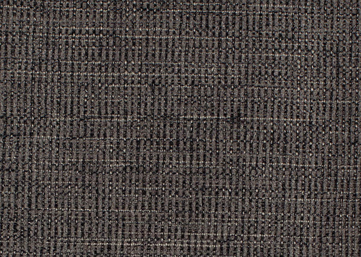 ECKSOFA in Webstoff Dunkelbraun  - Dunkelbraun/Schwarz, Design, Textil/Metall (206/256cm) - Beldomo System