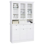 VITRINE  in Weiß  - Schwarz/Weiß, LIFESTYLE, Holzwerkstoff/Metall (120/200/40cm) - Carryhome