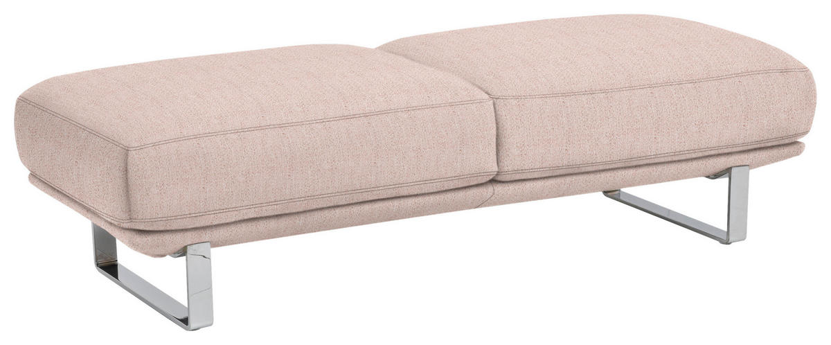TABOURET in Textil Rosa  - Rosa, Design, Textil/Metall (160/44/60cm) - Dieter Knoll