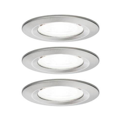LED-DECKENLEUCHTE 7,8 cm  - Zinkfarben/Alufarben, Design, Metall (7,8cm) - Paulmann