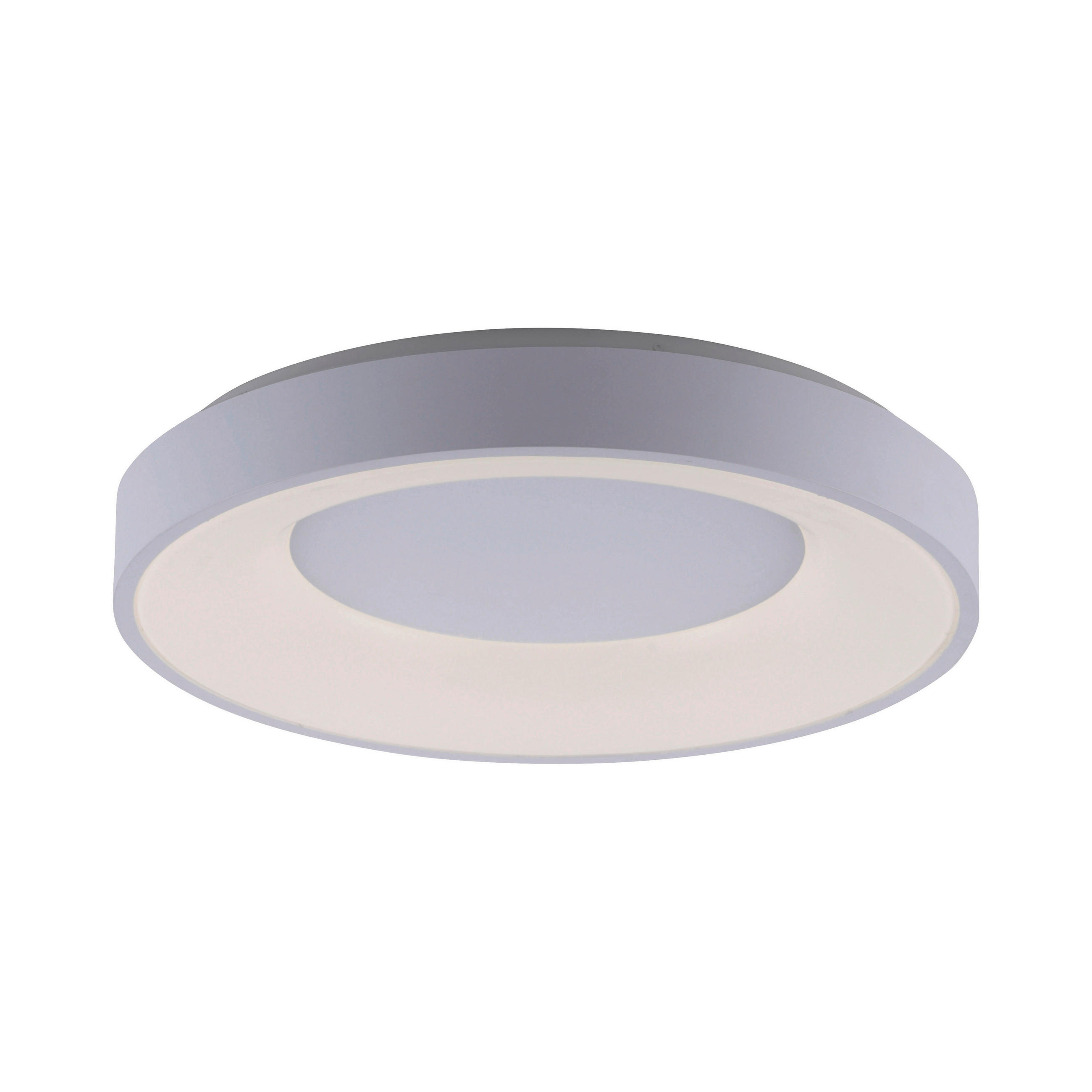 LED-DECKENLEUCHTE Anika 48/48/8 cm   - Weiß, Basics, Kunststoff/Metall (48/48/8cm) - Just Light