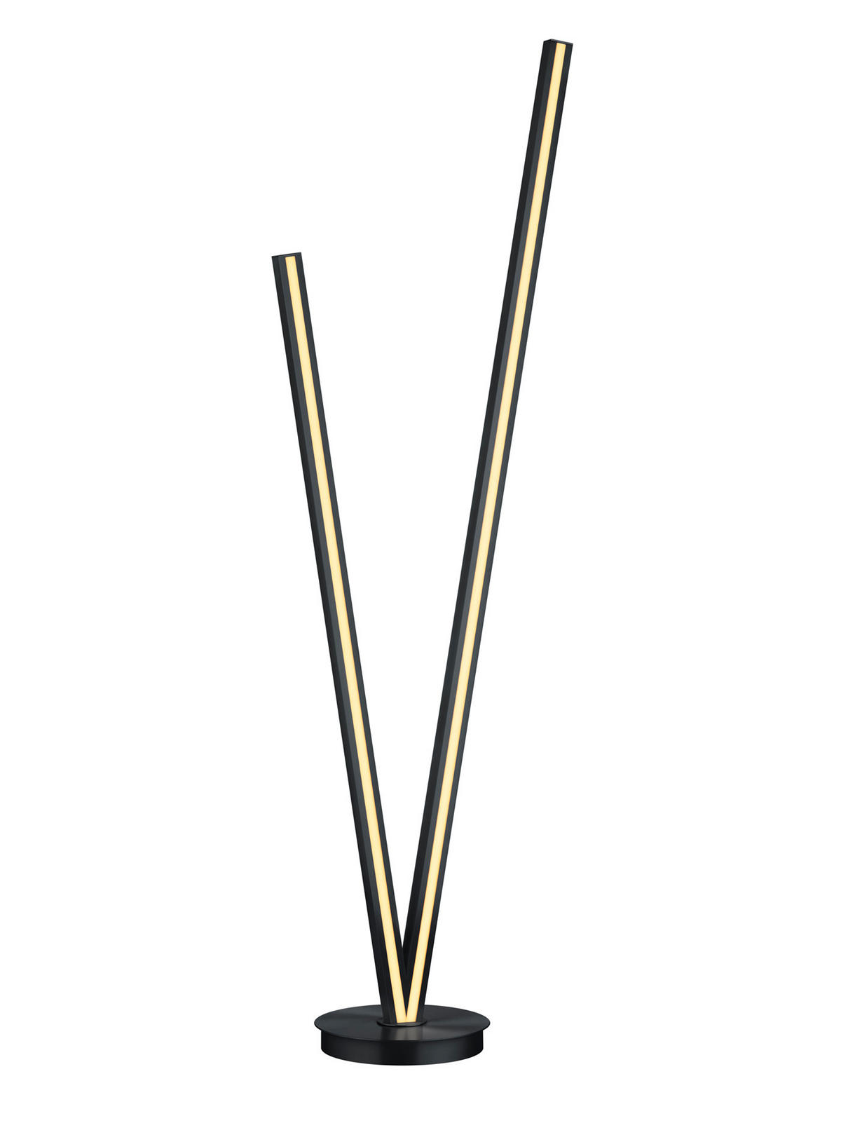 LED-STEHLEUCHTE Cicanto 54/172,5 cm   - Schwarz, Design, Metall (54/172,5cm) - Cinque