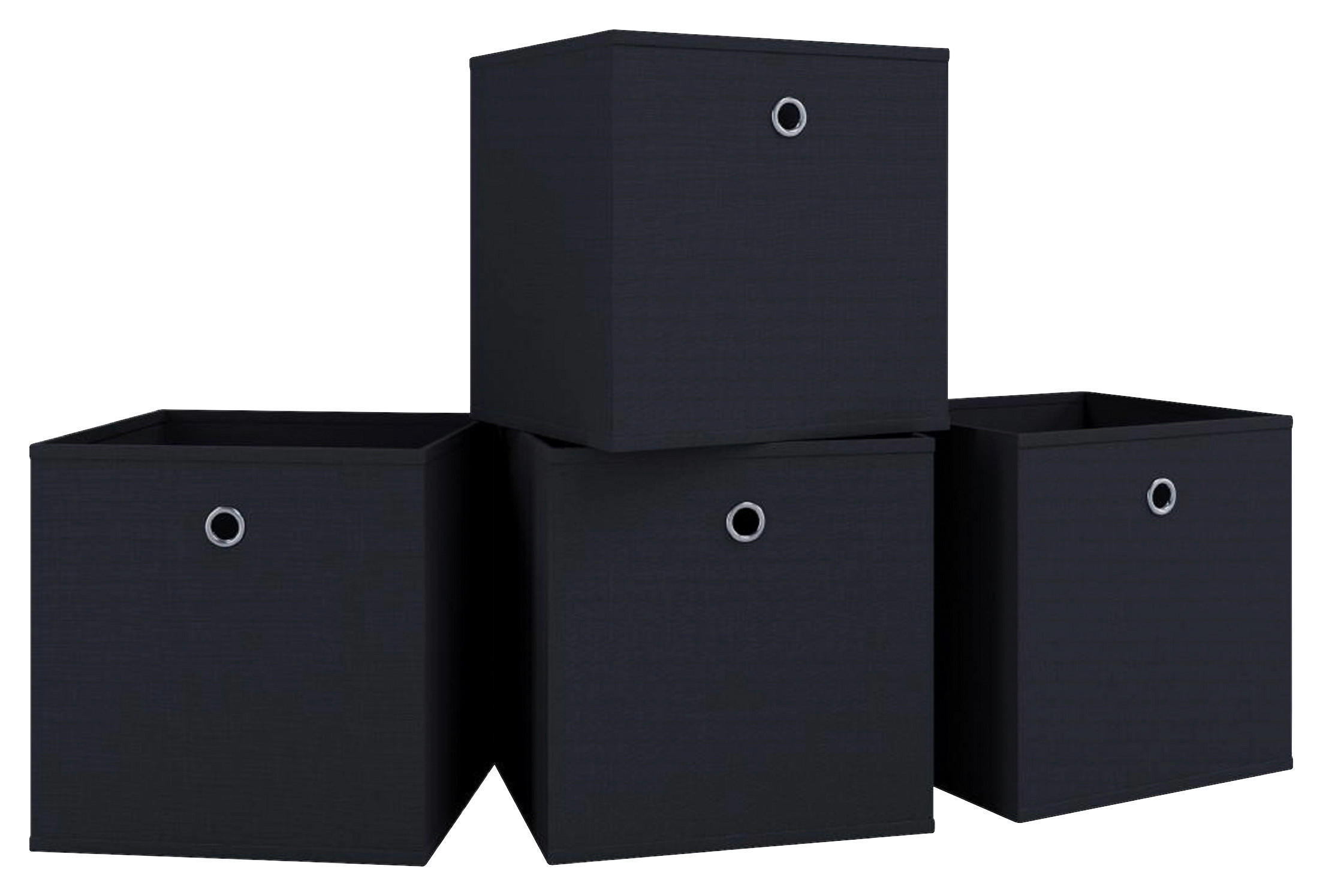 FALTBOX - Schwarz, Basics, Kunststoff (27/28/27cm) - MID.YOU