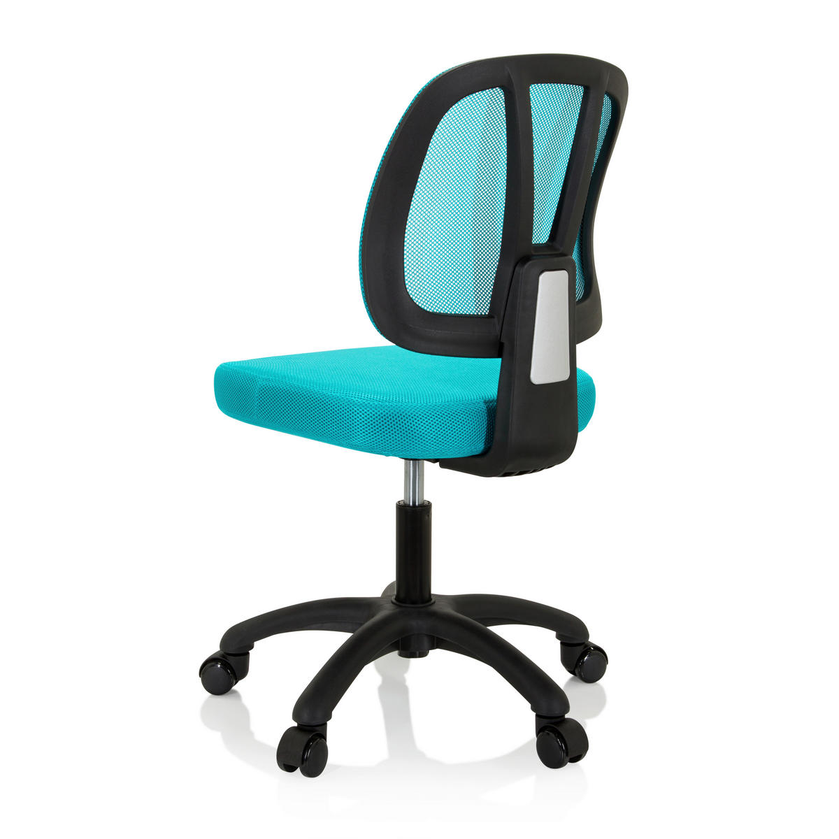 JUGENDDREHSTUHL Netzbespannung Türkis  - Türkis/Schwarz, MODERN, Kunststoff/Textil (46/84/51cm) - MID.YOU